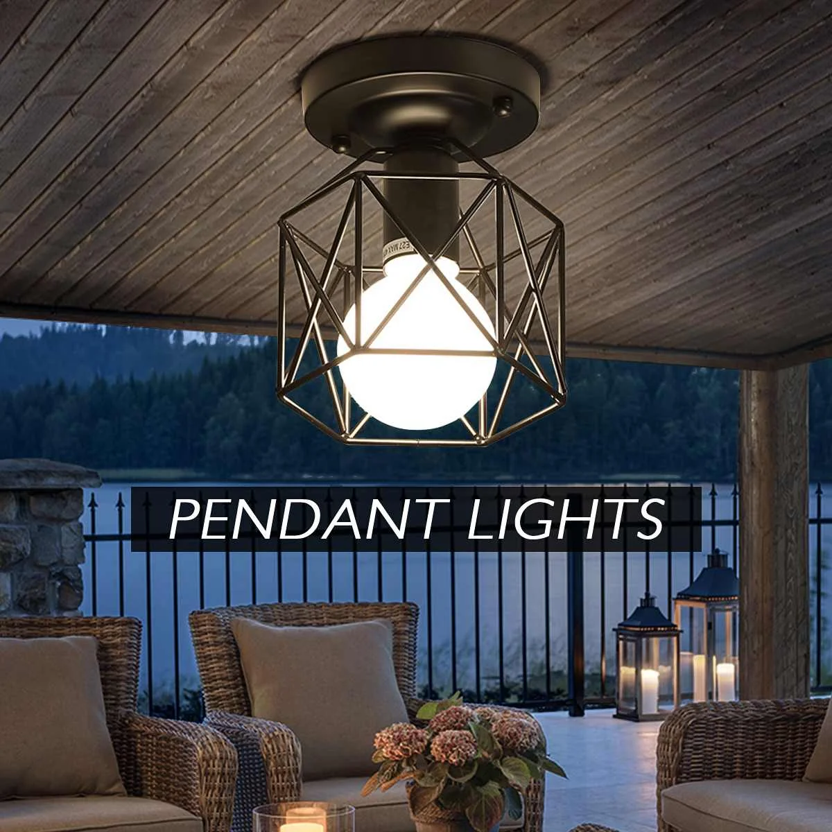 Modern LED Pendant Light Lamp Ceiling Light Bulb+Iron Black Minimalist Metal Cage Dining Room Restaurant Counter Decoration
Modern LED Pendant Light Lamp Ceiling Light Bulb+Iron Black Minimalist Metal Cage Dining Room Restaurant Counter Decoration