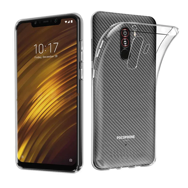 Чехол для Xiaomi Pocophone F1 Ультратонкий защитный чехол из ТПУ Для Poco phone мягкая