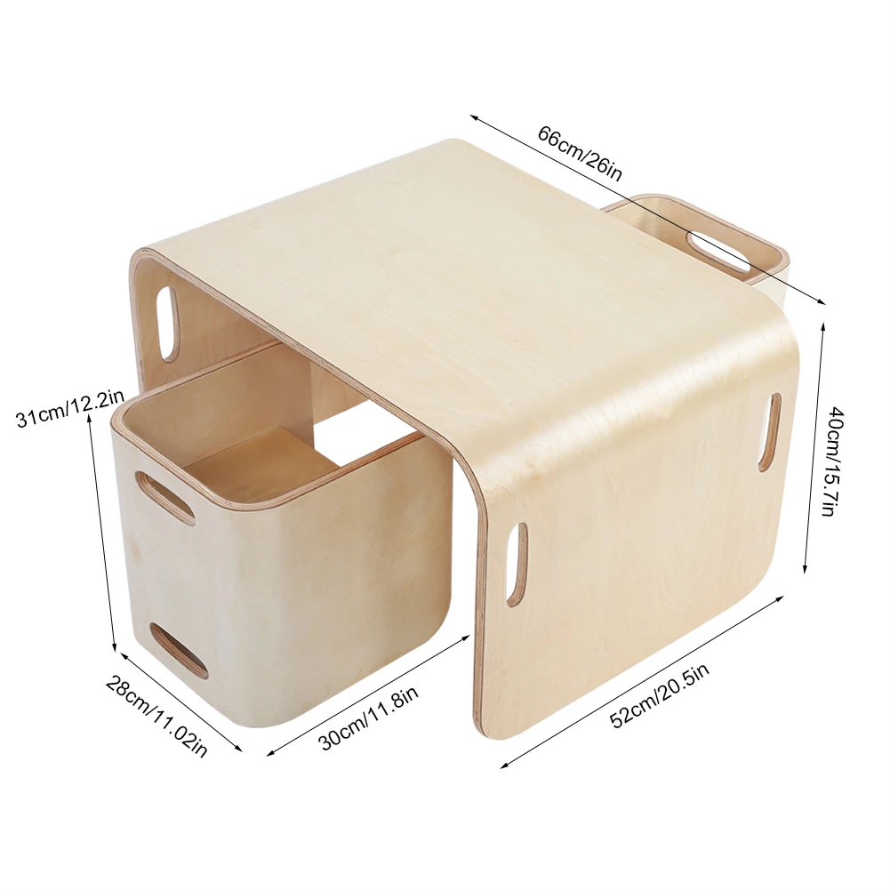 Kids Table Chair Set 3 Pcs Kids Children Natural Bentwood Multipurpose Kids Wooden Table and Chair Set 
Kids Table Chair Set 3 Pcs Kids Children Natural Bentwood Multipurpose Kids Wooden Table and Chair Set