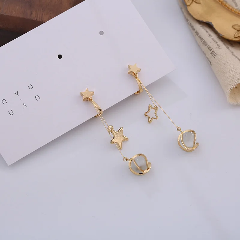 Gold Color Geometry Round Bead Long Tassel Earrings Opal Stone Star Drop Earrings For Women Simple Jewelry 
Gold Color Geometry Round Bead Long Tassel Earrings Opal Stone Star Drop Earrings For Women Simple Jewelry