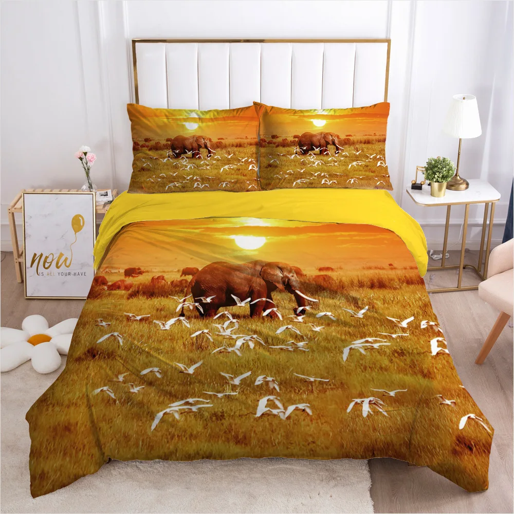Private Luxury Soft Premium Linen Three-Piece Customization 3D Elephant Bedding Set Wrinkle-Resistant And Bedding Set
Private Luxury Soft Premium Linen Three-Piece Customization 3D Elephant Bedding Set Wrinkle-Resistant And Bedding Set