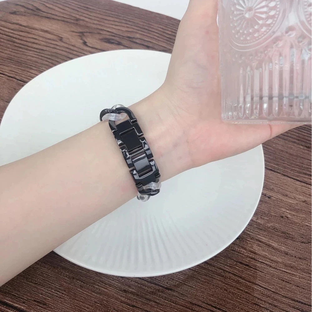 Stainless steel strap for h series 6 44mm 40mm 42mm 38mmApple Watc Resin link bracelet for Apple Watch SE series 6 5 4 3 strap 
Stainless steel strap for h series 6 44mm 40mm 42mm 38mmApple Watc Resin link bracelet for Apple Watch SE series 6 5 4 3 strap