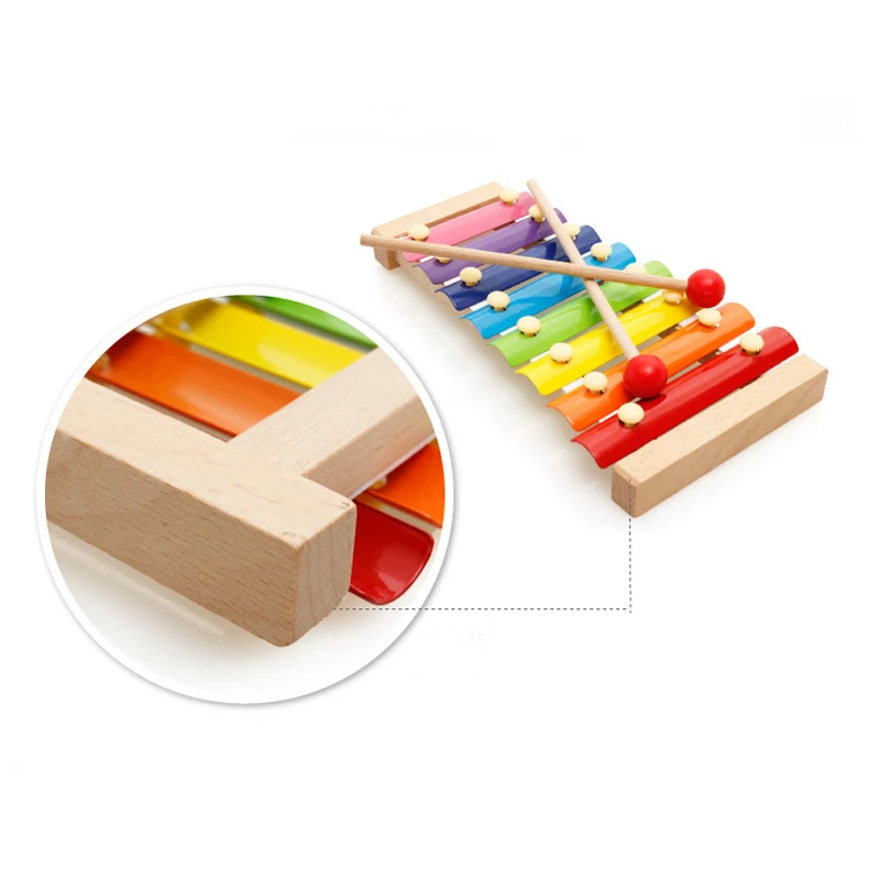 Musical Instrument Toy 8 Scales Wooden Frame Style Xylophone Kids Musical Funny Toys Baby Educational Toy Children Birthday Gift
Musical Instrument Toy 8 Scales Wooden Frame Style Xylophone Kids Musical Funny Toys Baby Educational Toy Children Birthday Gift