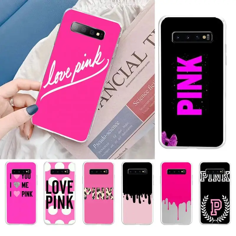 I Love Pink Phone Case For Samsung Galaxy S10 S10e S8 S9 Plus S7 Edge Note10 9 8 Soft Transparent TPU Cove
I Love Pink Phone Case For Samsung Galaxy S10 S10e S8 S9 Plus S7 Edge Note10 9 8 Soft Transparent TPU Cove