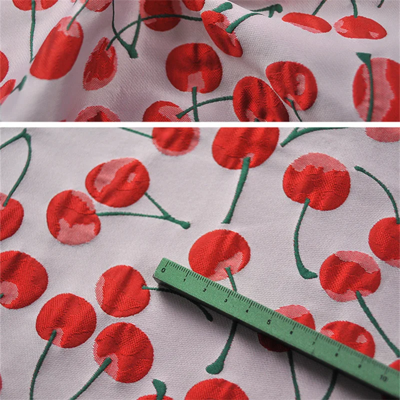 NW192 Red/Pink Cherry Brocade Jacquard Fabric Women's Dress Clothing Table Cloth Fabrics DIY Handmade Sewing Clothes
NW192 Red/Pink Cherry Brocade Jacquard Fabric Women's Dress Clothing Table Cloth Fabrics DIY Handmade Sewing Clothes