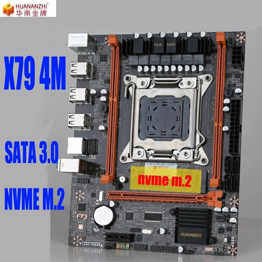 HUANANZHI X79 4M V3.0 Motherboard M-ATX USB2.0 SATA NVME M.2 SSD Support REG ECC Memory Dual Channel DDR3
HUANANZHI X79 4M V3.0 Motherboard M-ATX USB2.0 SATA NVME M.2 SSD Support REG ECC Memory Dual Channel DDR3