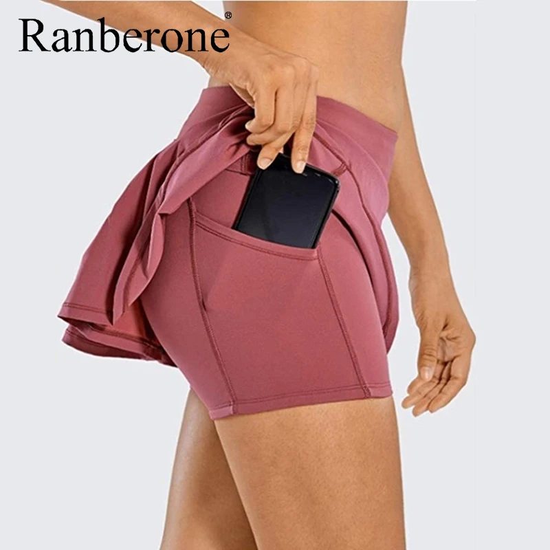 Women 2 in 1 Sports Jogging Fitness Tennis Skirts Skorts Golf Pleated Skirt Pocket Sports Workout Clothes Zipper Skirt Female
Women 2 in 1 Sports Jogging Fitness Tennis Skirts Skorts Golf Pleated Skirt Pocket Sports Workout Clothes Zipper Skirt Female