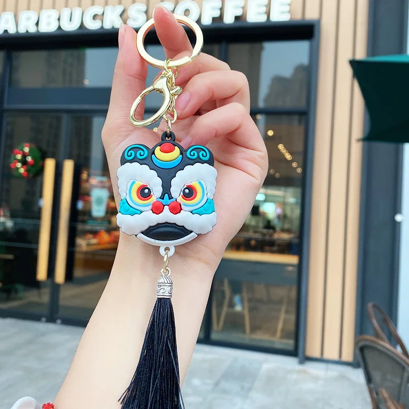 Fashionable And Cool Chinese Style Lion Dance Keychain Creative Lion New Year Gift Pendant Bag Keyring Wholesale Keychains Cute
Fashionable And Cool Chinese Style Lion Dance Keychain Creative Lion New Year Gift Pendant Bag Keyring Wholesale Keychains Cute