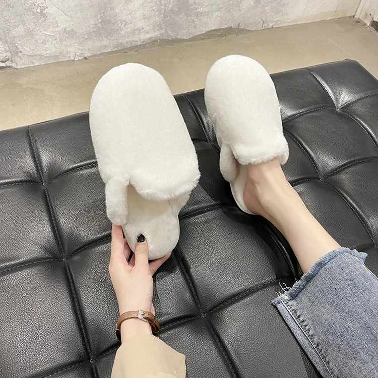Ladies Home Slippers Winter Warm Flip Flops Solid Color Cute Non-slip Warm Indoor Bedroom Floor Shoes Flat Heels
Ladies Home Slippers Winter Warm Flip Flops Solid Color Cute Non-slip Warm Indoor Bedroom Floor Shoes Flat Heels