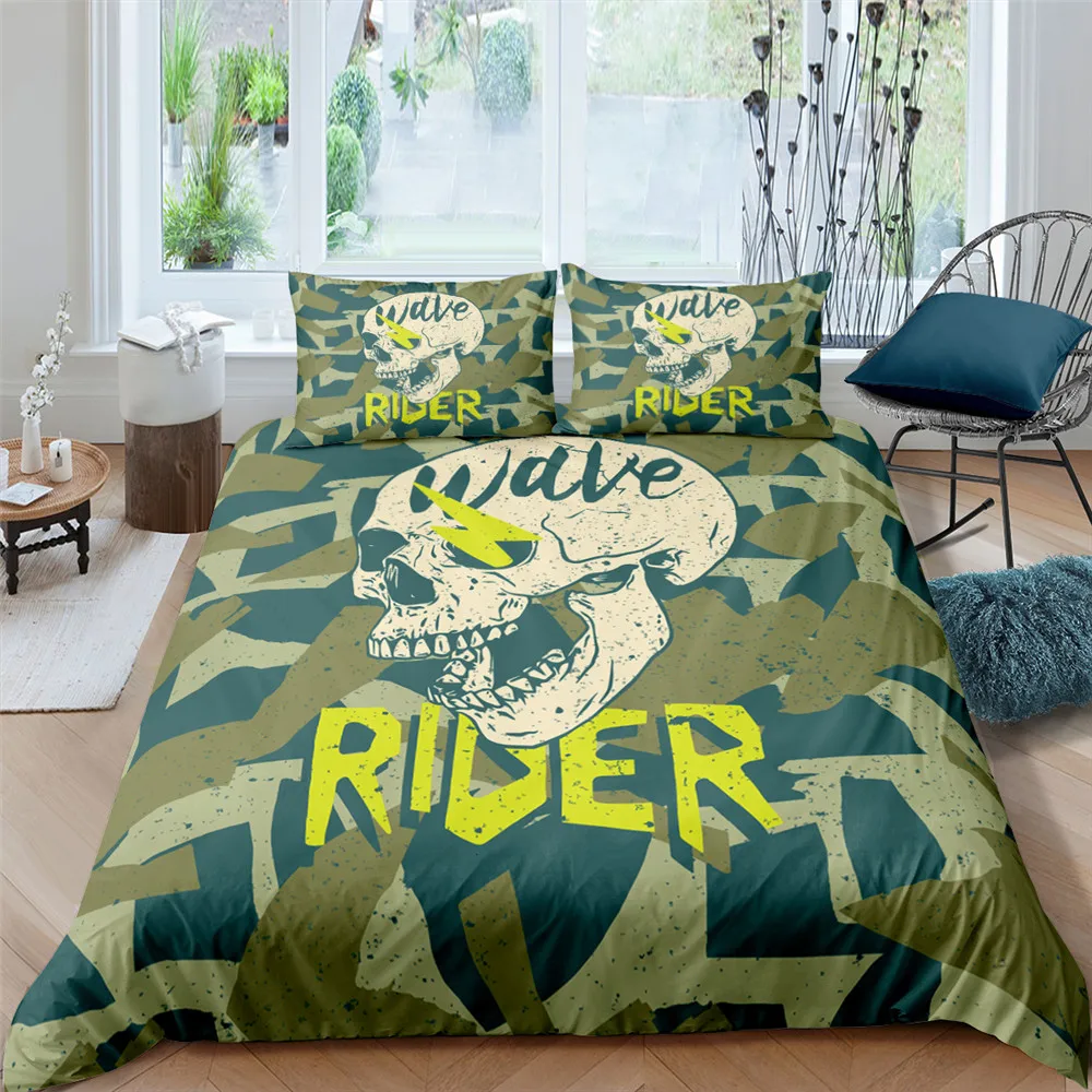 Halloween Camouflage Skull Pattern Bedding Set Queen Size Duvet Cover Comforter Bed Cover Set Bedclothes Quilt set Multiple Size
Halloween Camouflage Skull Pattern Bedding Set Queen Size Duvet Cover Comforter Bed Cover Set Bedclothes Quilt set Multiple Size