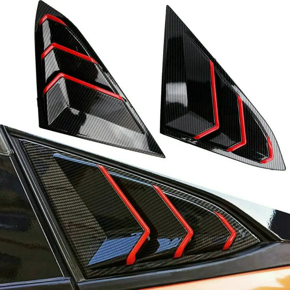 Side Air Vent Window Louver Carbon Fiber Red ABS Cover Rear Door Window Decorative Shutters for Honda Civic 2016-2020
Side Air Vent Window Louver Carbon Fiber Red ABS Cover Rear Door Window Decorative Shutters for Honda Civic 2016-2020