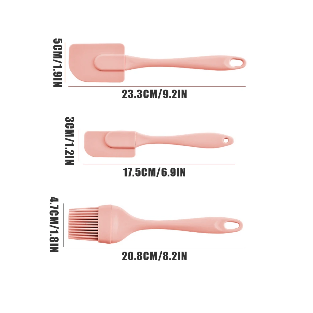 3Pcs Silicone Cream Scraper DIY Bread Cake Butter Spatula Mixer Oil Brush Cream Spatula Oil Brush Set Kitchen Baking Tool
3Pcs Silicone Cream Scraper DIY Bread Cake Butter Spatula Mixer Oil Brush Cream Spatula Oil Brush Set Kitchen Baking Tool