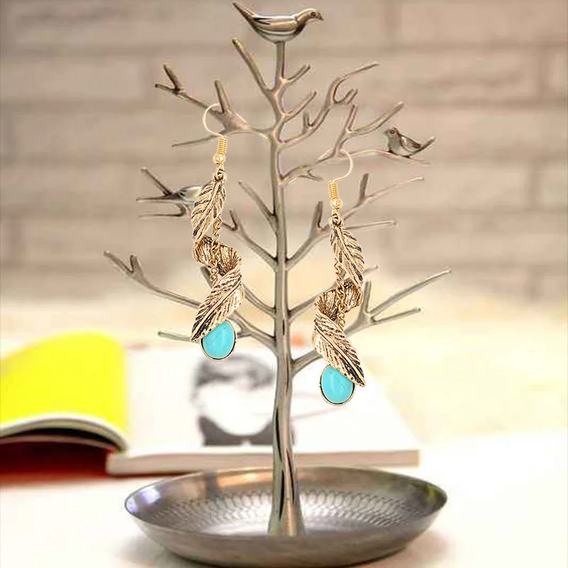 2021New Fashion Personality Ladies Earrings Inlaid Leaf Turquoise Earrings Retro Simple Fashion Jewelry Gifts for Women
2021New Fashion Personality Ladies Earrings Inlaid Leaf Turquoise Earrings Retro Simple Fashion Jewelry Gifts for Women