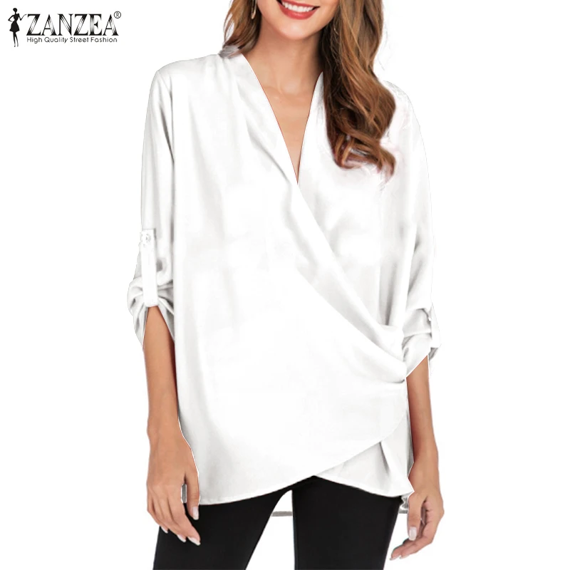 Womens Fashion Work Blouse Office Lady Solid V Neck Blusa Casual Elegant Losse Shirt ZANZEA 2021 Spring Long Sleeve Top Oversize
Womens Fashion Work Blouse Office Lady Solid V Neck Blusa Casual Elegant Losse Shirt ZANZEA 2021 Spring Long Sleeve Top Oversize