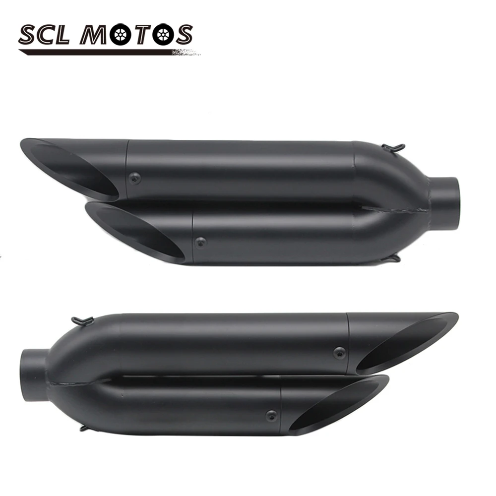 SCL MOTOS Universal Motorcycle Two Holes Carbon Steel Left and Right Exhaust Pipe Muffler Silencer Escape Motorbike Part
SCL MOTOS Universal Motorcycle Two Holes Carbon Steel Left and Right Exhaust Pipe Muffler Silencer Escape Motorbike Part