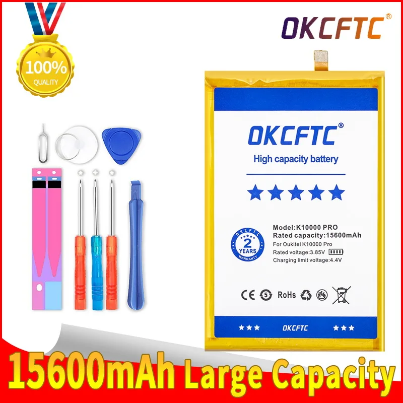 OKCFTC Original 15600mAh K 10000 Pro Battery For Oukitel K10000 Pro Phone High Quality +Tracking Number
OKCFTC Original 15600mAh K 10000 Pro Battery For Oukitel K10000 Pro Phone High Quality +Tracking Number