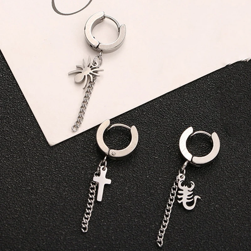 Fashion Black Punk Stainless Steel Stud Earrings Men Women Gothic Geometric Cross Pendant Earring Piercing Ear Jewelry Best Gift
Fashion Black Punk Stainless Steel Stud Earrings Men Women Gothic Geometric Cross Pendant Earring Piercing Ear Jewelry Best Gift