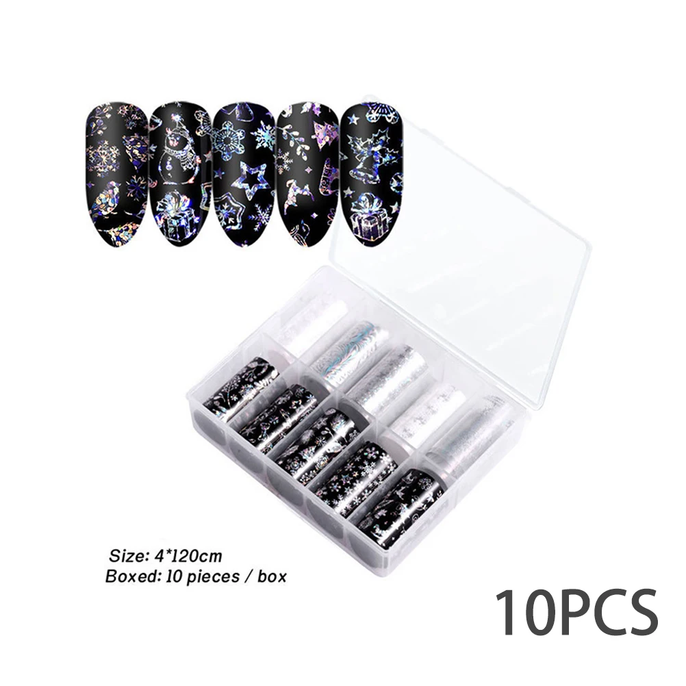 10 PCS Christmas Nails Star Stickers Set Nail Art Decoration Transfer Foils Decal Manicure
10 PCS Christmas Nails Star Stickers Set Nail Art Decoration Transfer Foils Decal Manicure
