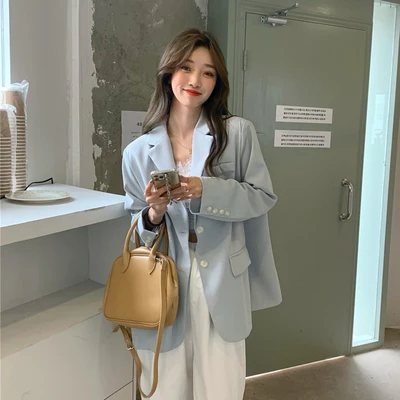 Women's thickened autumn and winter new style loose mid-length pullover coat women's warm lapel mid-length outer wear 
Women's thickened autumn and winter new style loose mid-length pullover coat women's warm lapel mid-length outer wear