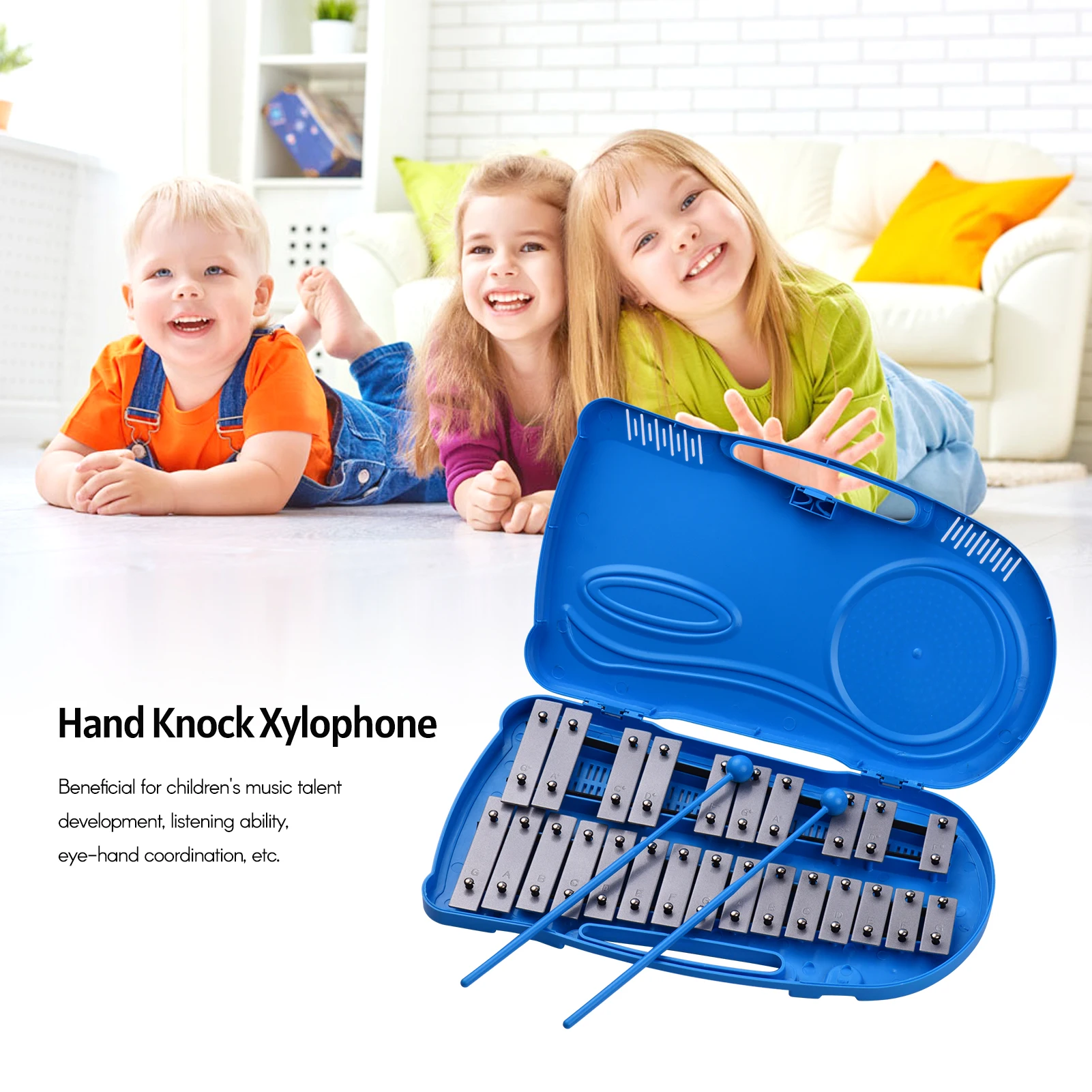 Professional 25 Notes Glockenspiel Xylophone Percussion Instrument Early Educational Teaching Instrument with Plastic Case
Professional 25 Notes Glockenspiel Xylophone Percussion Instrument Early Educational Teaching Instrument with Plastic Case