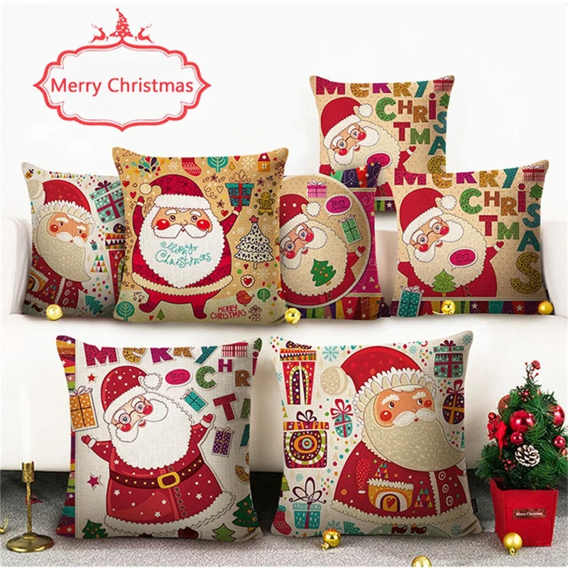 Christmas Pillow Xmas Decorative Santa Claus Throw Pillow Winter Holiday Cushion for Home Decor Linen Pillows Christmas Gifts
Christmas Pillow Xmas Decorative Santa Claus Throw Pillow Winter Holiday Cushion for Home Decor Linen Pillows Christmas Gifts