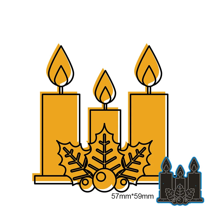 Metal Cutting Dies candle new for decoration card DIY Scrapbooking stencil Paper Album template Dies 57*59mm
Metal Cutting Dies candle new for decoration card DIY Scrapbooking stencil Paper Album template Dies 57*59mm