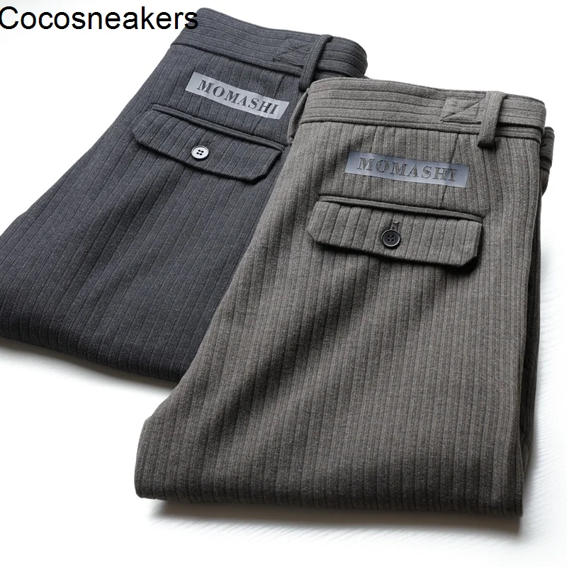 High end vertical cotton fabric Korean pants autumn and winter thick men's high business casual pants
High end vertical cotton fabric Korean pants autumn and winter thick men's high business casual pants