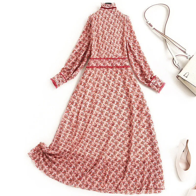 2021 Fashion Spring Woman Clothes Runway Designers Long Sleeve Ruffled Collar Floral Print Chiffon Dress Casual Female Vestidos
2021 Fashion Spring Woman Clothes Runway Designers Long Sleeve Ruffled Collar Floral Print Chiffon Dress Casual Female Vestidos