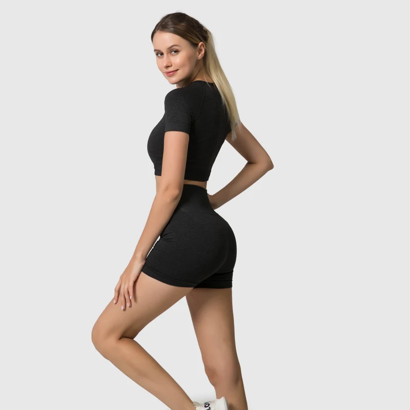 Seamless Women's Yoga Suit Workout Sportswear Workout Clothes Fitness Long-sleeved Crop Top High Waist Leggings Sports Suit
Seamless Women's Yoga Suit Workout Sportswear Workout Clothes Fitness Long-sleeved Crop Top High Waist Leggings Sports Suit