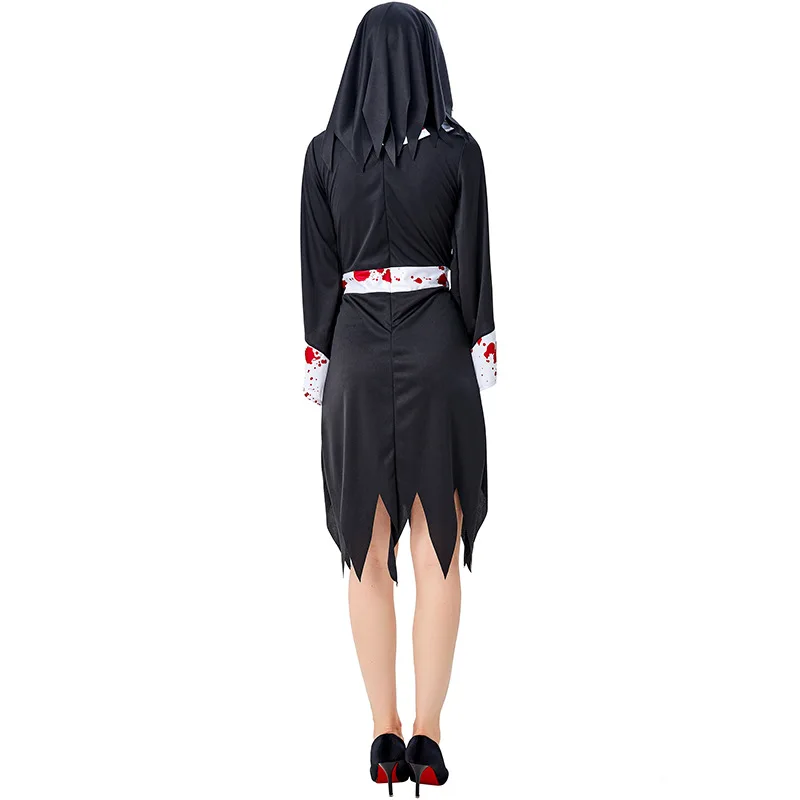 Bloody Nun Costume Cosplay For Adult Halloween Costume For Women Scary Monastery Nun Suit Carnival Party Dress Up
Bloody Nun Costume Cosplay For Adult Halloween Costume For Women Scary Monastery Nun Suit Carnival Party Dress Up