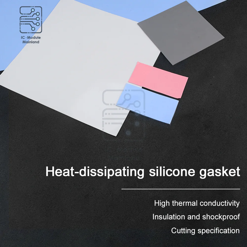 100*100*1.0/2.0/4.5mm Thermal conductivity 1.2W CPU Heatsink Cooling Conductive Silicone Pad Thermal Pads High quality
100*100*1.0/2.0/4.5mm Thermal conductivity 1.2W CPU Heatsink Cooling Conductive Silicone Pad Thermal Pads High quality