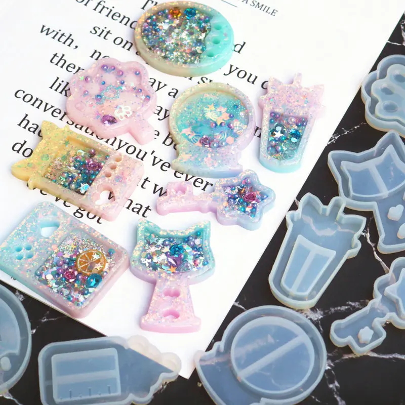 DIY Star Magic Wand Popsicle Shaker Silicone Molds Jewelry Fillings Pendant Accessory Charms Handmade Epoxy Resin Candy Machine
DIY Star Magic Wand Popsicle Shaker Silicone Molds Jewelry Fillings Pendant Accessory Charms Handmade Epoxy Resin Candy Machine