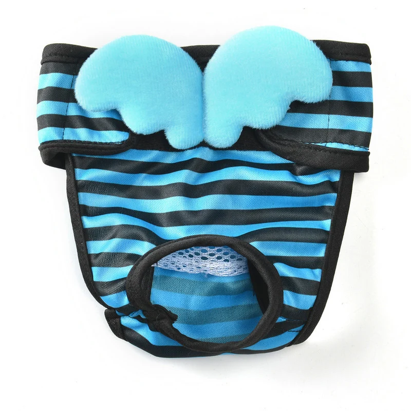 S-XL Pet Dog Stripe Physiological Pants With Wings Diaper Sanitary Washable Female Dog Shorts Panties Menstruation Underwear
S-XL Pet Dog Stripe Physiological Pants With Wings Diaper Sanitary Washable Female Dog Shorts Panties Menstruation Underwear