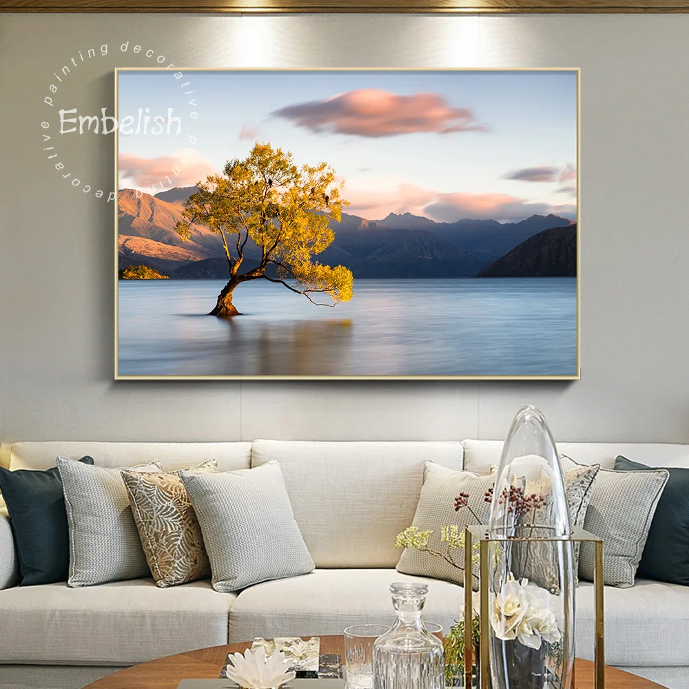Embelish 1 Pieces Landscape Wall Pictures Modern Home Decor Beautiful Tree Inside The Lake HD Canvas Paintings For Living Room
Embelish 1 Pieces Landscape Wall Pictures Modern Home Decor Beautiful Tree Inside The Lake HD Canvas Paintings For Living Room