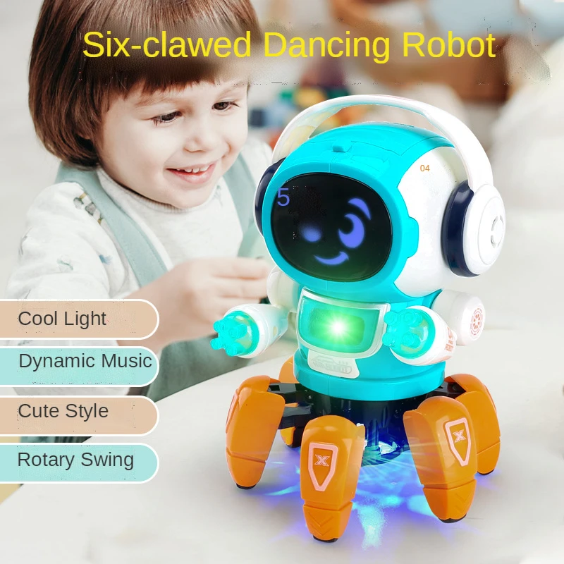 Electric Dancing Hexapod Intelligent Robot Toys with Light and Music Robot Toys Birthday Gifts for Children 
Electric Dancing Hexapod Intelligent Robot Toys with Light and Music Robot Toys Birthday Gifts for Children