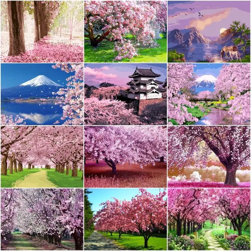 CHENISTORY Painting By Number Sakura Landscape Drawing On Canvas Handpainted Art Gift Diy Pictures By Number Flowers Kits Home D
CHENISTORY Painting By Number Sakura Landscape Drawing On Canvas Handpainted Art Gift Diy Pictures By Number Flowers Kits Home D