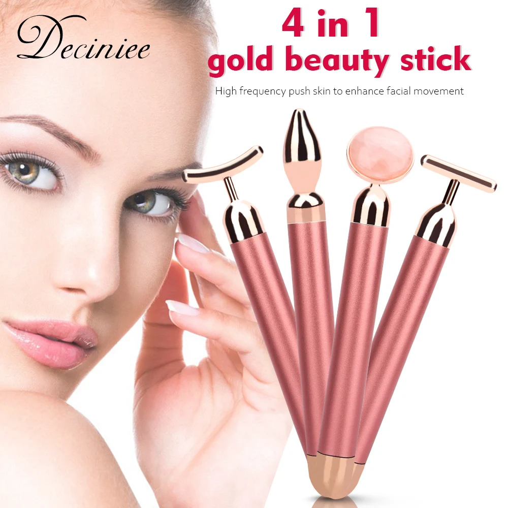 4in1 Beauty Bar 24k Golden Face Massager Electric Jade Roller Facial Massager for Face Lift Anti-Aging Wrinkles Skin Tightening
4in1 Beauty Bar 24k Golden Face Massager Electric Jade Roller Facial Massager for Face Lift Anti-Aging Wrinkles Skin Tightening