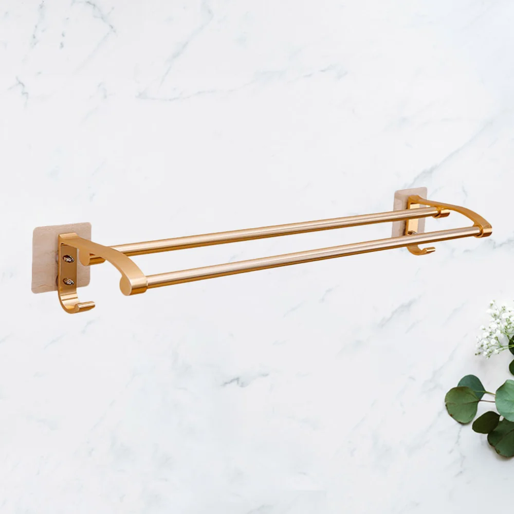 Space Aluminum Double Poles Towel Hanger Wall-mounted Towel Rack Bathroom Towel Bar Holder Household Supplies
Space Aluminum Double Poles Towel Hanger Wall-mounted Towel Rack Bathroom Towel Bar Holder Household Supplies