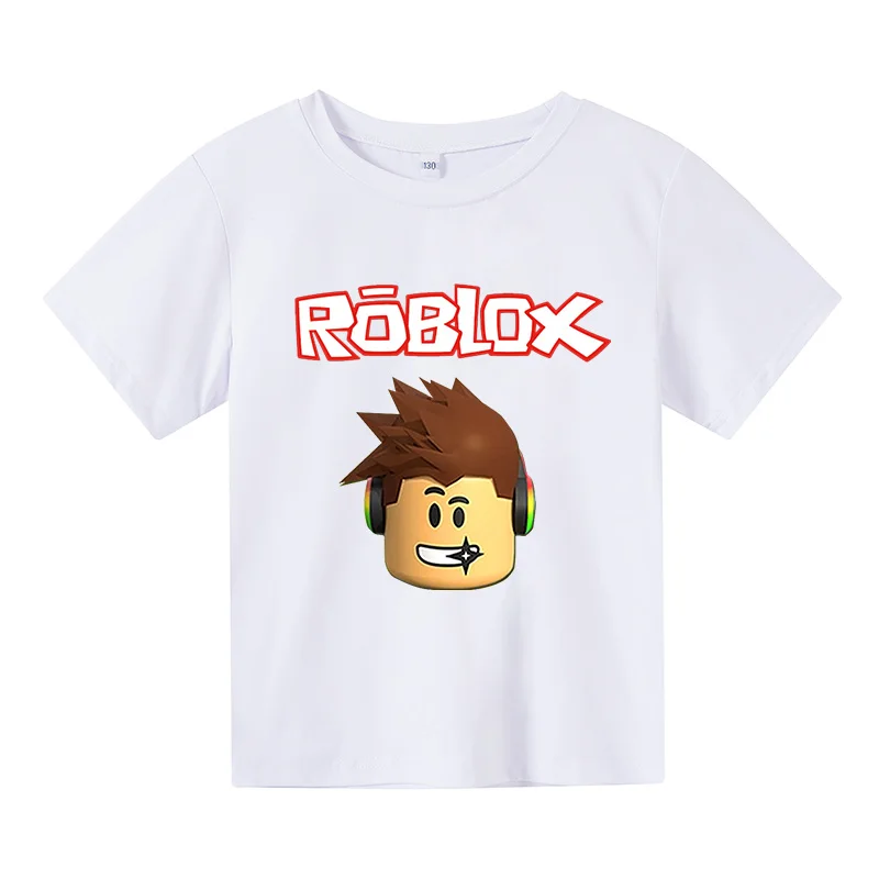 Summer Children's T-shirt Robloxing Girls' Sweatshirt Boys' Football Shirt Cartoon Printing Fashion Cotton 4T-14T Short Sleeve
Summer Children's T-shirt Robloxing Girls' Sweatshirt Boys' Football Shirt Cartoon Printing Fashion Cotton 4T-14T Short Sleeve