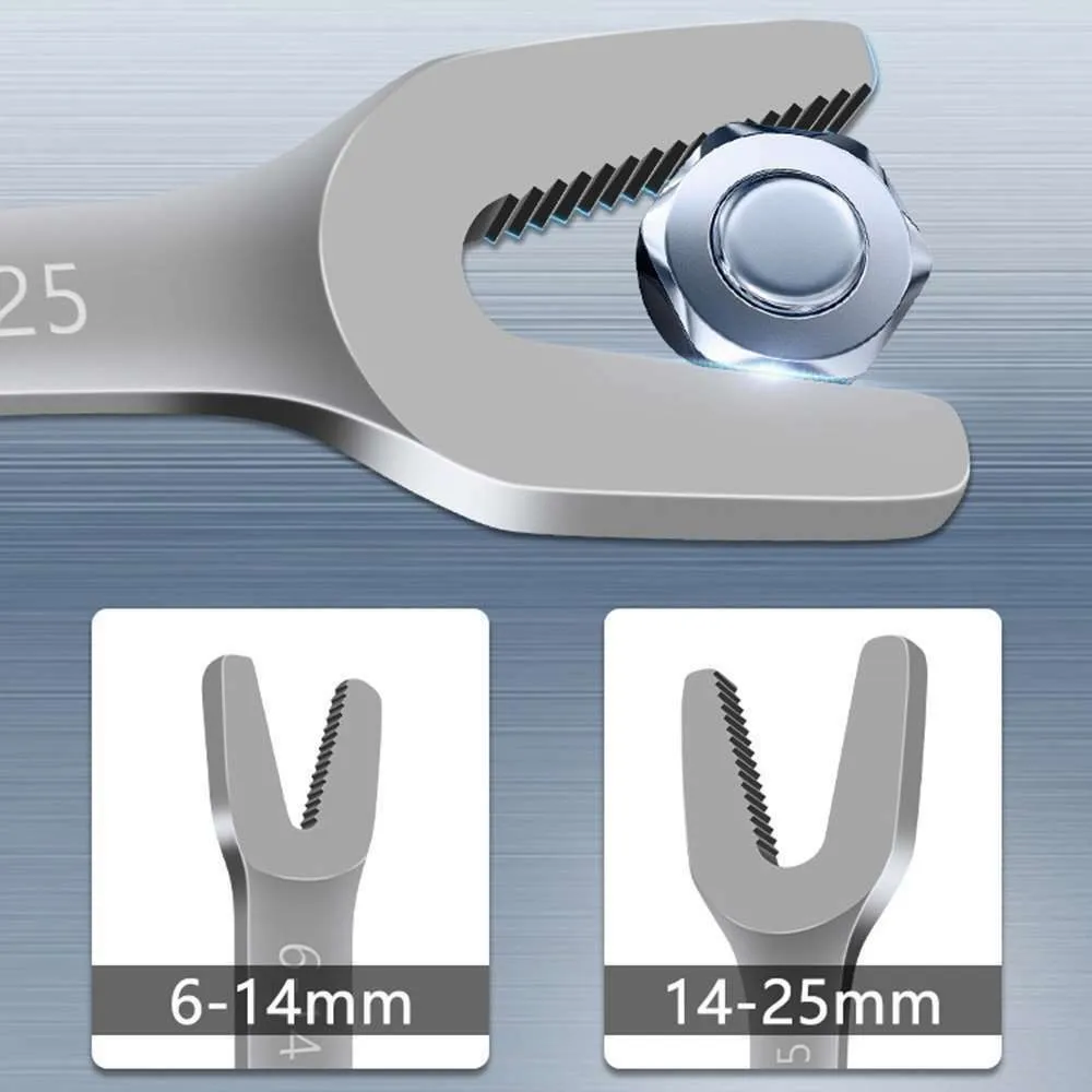 1PCS Multifunctional Repair Double End Y-type Wrench 6-25mm British Double End Wrench Portable Maintenance Wrench
1PCS Multifunctional Repair Double End Y-type Wrench 6-25mm British Double End Wrench Portable Maintenance Wrench