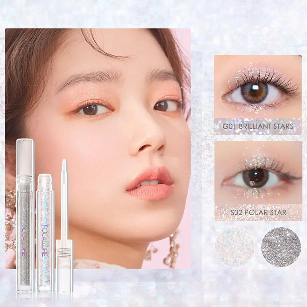 

Diamond Eye Shadow Nude Metal Shimmer Glow Glitter Single Liquid Eyeshadow Makeup Pigment Accessorices Beauty Cosmetics