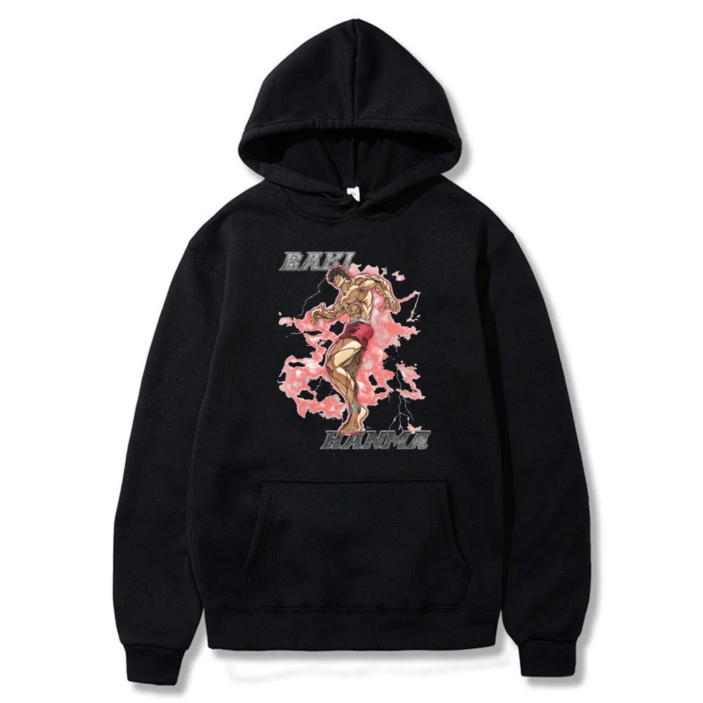 Japan Anime Yujiro Baki Hanma Print Hoodie Man Grappler Fighting Fighter Streetwear Long Sleeve Men Women Oversized Sweatshirt
Japan Anime Yujiro Baki Hanma Print Hoodie Man Grappler Fighting Fighter Streetwear Long Sleeve Men Women Oversized Sweatshirt