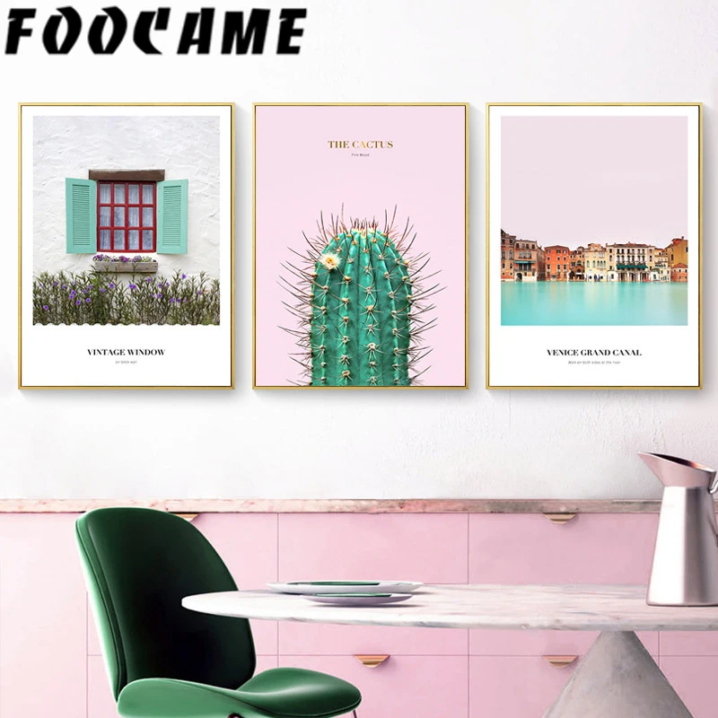 Vintage Window Cactus Nordic Poster Art Canvas Print Venice Grand Canal Landscape Painting Modern Home Decoration Wall Pictures
Vintage Window Cactus Nordic Poster Art Canvas Print Venice Grand Canal Landscape Painting Modern Home Decoration Wall Pictures