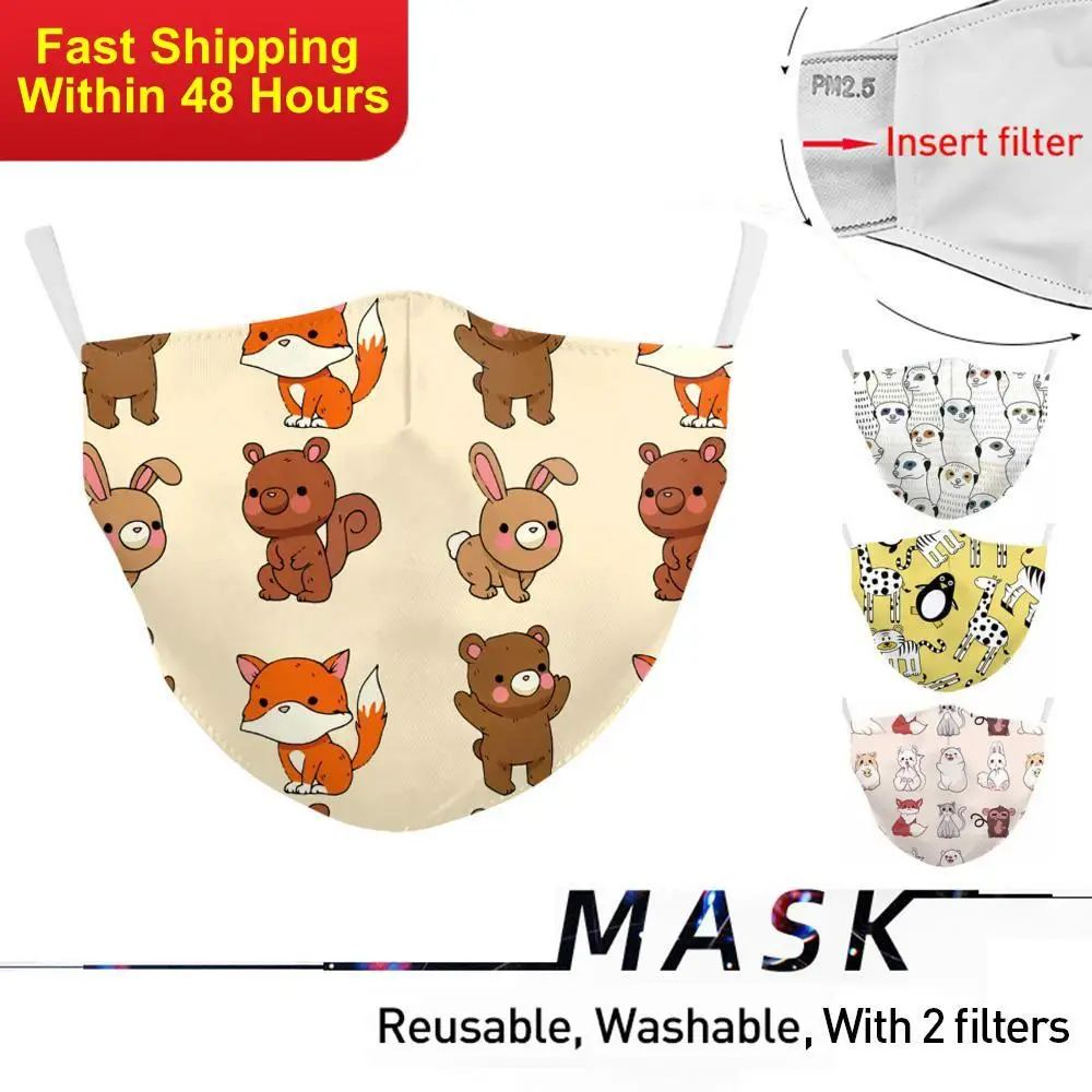 Zawaland Kid Cartoon Bear Rabbit Print Mouth Mask Dust-proof Washable Masks Reusable Face Mask Cover
Zawaland Kid Cartoon Bear Rabbit Print Mouth Mask Dust-proof Washable Masks Reusable Face Mask Cover