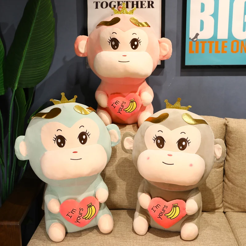 Cute Loving Monkey Animal Plush Toy Soft Comfortable Birthday Gifts For Friends Accompany Sleeping Pillow Or Bedside Decorations
Cute Loving Monkey Animal Plush Toy Soft Comfortable Birthday Gifts For Friends Accompany Sleeping Pillow Or Bedside Decorations