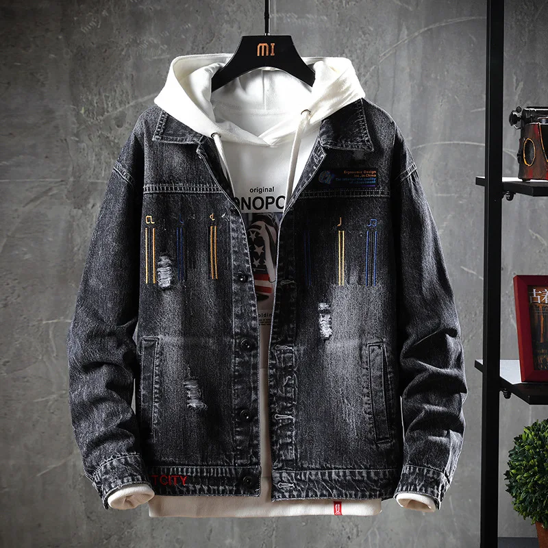 Men's coat spring and autumn 2021 new leisure Korean fashion youth denim men's jacket
Men's coat spring and autumn 2021 new leisure Korean fashion youth denim men's jacket