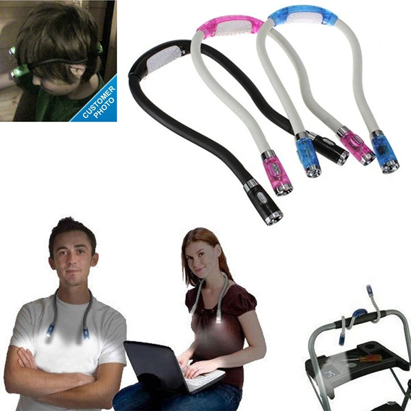 High Quality LED Neck Light Flexible Portable Handsfree USB Book Reading Camping Light Flashlight Lantern Novelty Neck Lamp
High Quality LED Neck Light Flexible Portable Handsfree USB Book Reading Camping Light Flashlight Lantern Novelty Neck Lamp