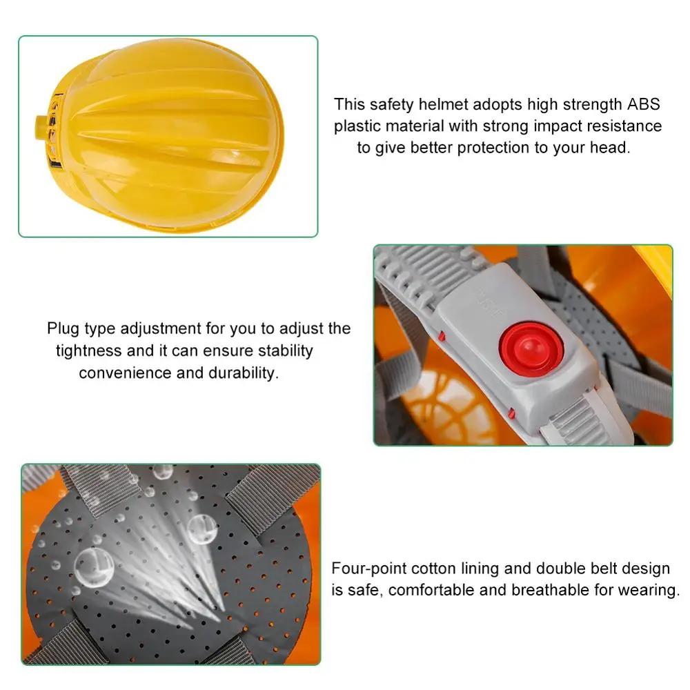 Outdoor Safety Helmet with Solar Power Fan Working Hat Construction Protective Cap Yellow ABS material Protective Cap
Outdoor Safety Helmet with Solar Power Fan Working Hat Construction Protective Cap Yellow ABS material Protective Cap