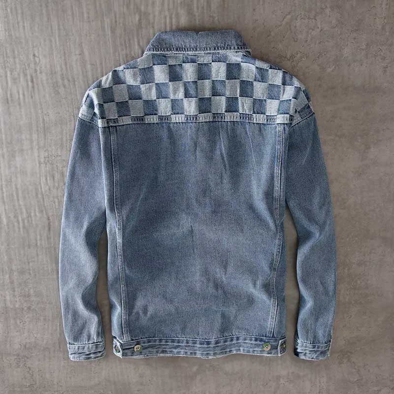 Mcikkny Men Hip Hop Plaid Jeans Jackets Blue Washed Denimi Jackets Male Streetwear Clothing
Mcikkny Men Hip Hop Plaid Jeans Jackets Blue Washed Denimi Jackets Male Streetwear Clothing