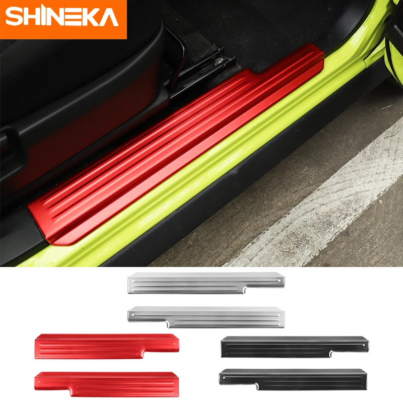 Накладка на порог двери автомобиля SHINEKA, защитная Накладка на порог Nerf, подножки для Suzuki Jimny 2019 2020, внешние аксессуары
Накладка на порог двери автомобиля SHINEKA, защитная Накладка на порог Nerf, подножки для Suzuki Jimny 2019 2020, внешние аксессуары